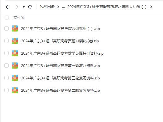 2024广东3+证书高职高考复习资料