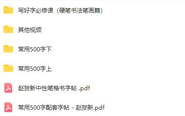 赵贺新硬笔书法视频教程：中性笔楷