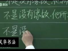 业内公认最科学钢笔书法教程风华