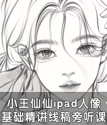 小王仙仙2022 iPad人像基础精讲线稿视频课