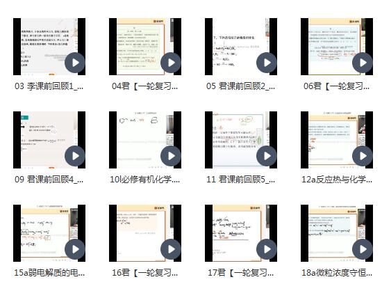 2022高三化学李霄君A+暑秋班-冲