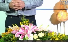 [花艺布置实操]领导演讲台卓鲜花