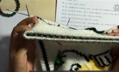棒针技巧编织毛衣挑圆领/十字绣