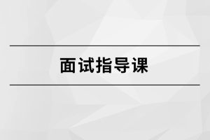 马式兵面试指导视频课