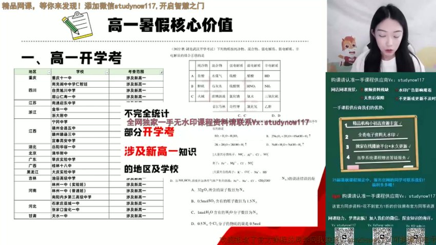 2024-2025高一化学必修一系统课：